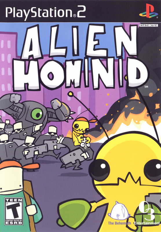 Alien Hominid box art for Playstation 2